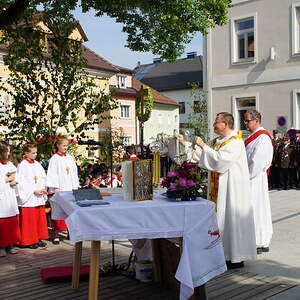 Fronleichnam 2018, Pfarre Neumarkt im Mühlkreis