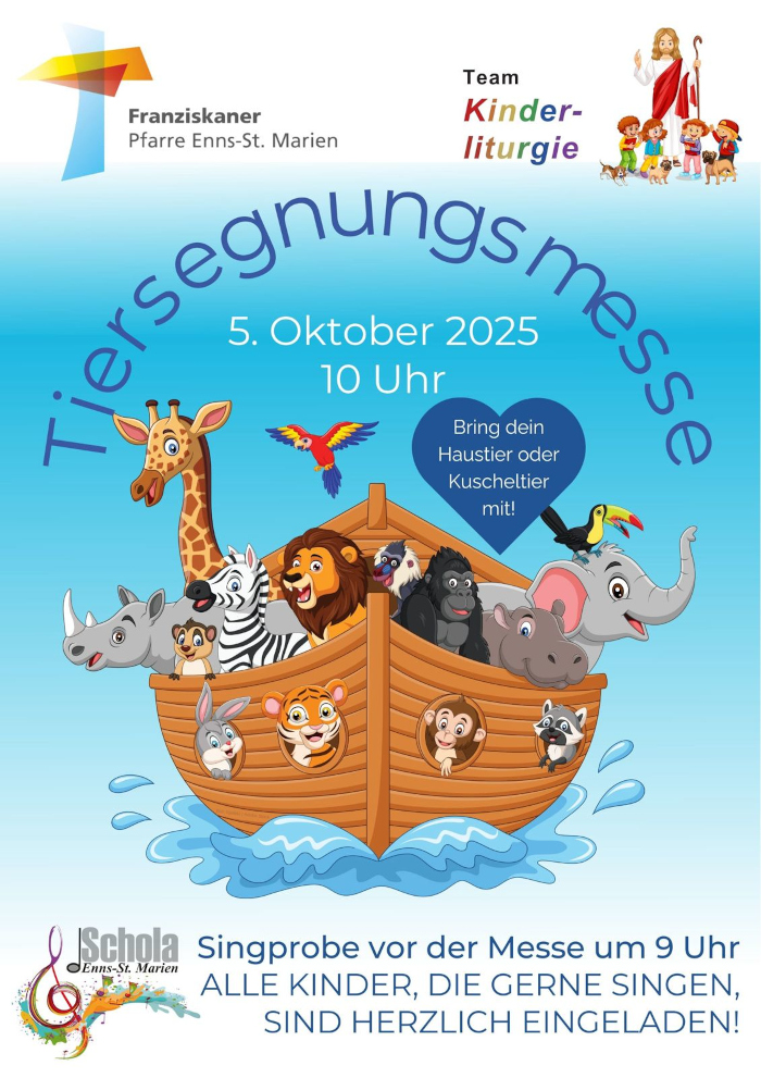 Plakat Tiersegnungsmesse 2025