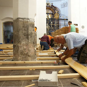 Impressionen vom Bodenverlegen am 06.08.2016